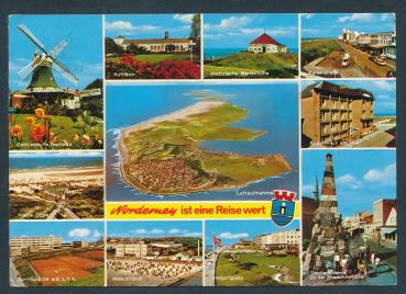 Weststrand , Mühle, weiße Düne u.a. auf Norderne